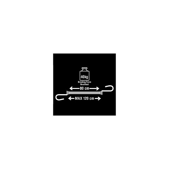 2 tendeurs avec crochet inversé double fil