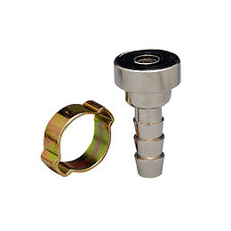 Lot de 2 raccords cannelé pour tuyaux 10x17