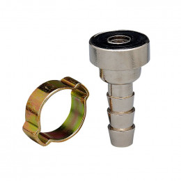 Lot de 2 raccords cannelé pour tuyaux 10x17