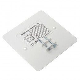 Couvercle à visser 90x90mm blanc