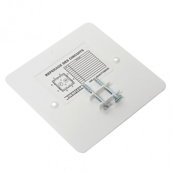 Couvercle à visser 90x90mm blanc