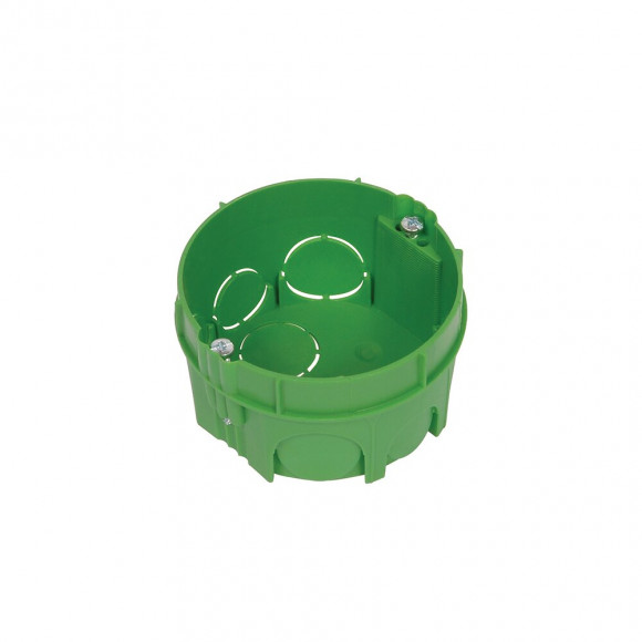 Boitier encastrement mur plein 1 poste vert