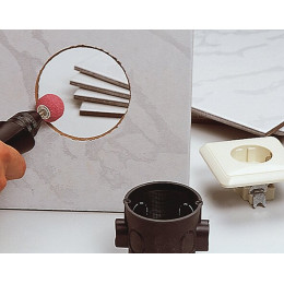 Lot de 5 meules sur tige D.10 à 25mm