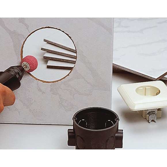 Lot de 5 meules sur tige D.10 à 25mm