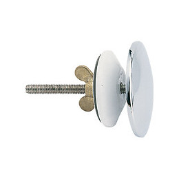 Cache-trou luxe diamètre 46mm avec joint chromé