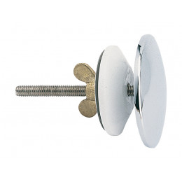 Cache-trou luxe diamètre 46mm avec joint chromé