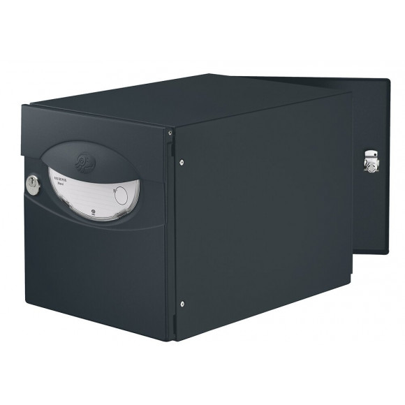 Boîte aux lettres Iguane, coloris gris 7016, 2 portes - DECAYEUX