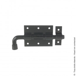 Verrou pistolet avec gâche d.10mm noir