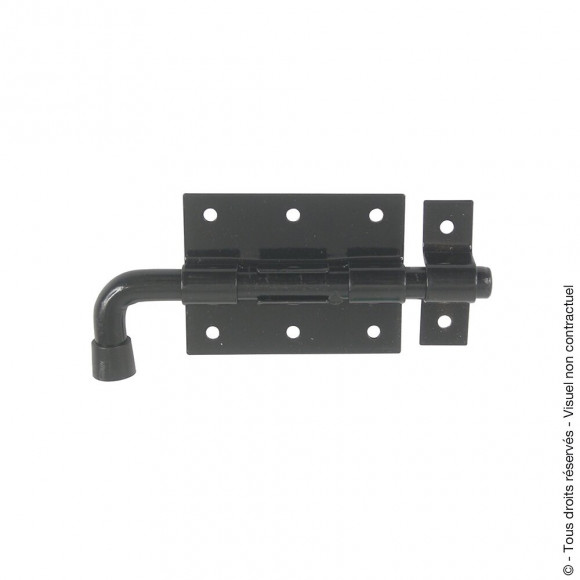 Verrou pistolet avec gâche d.10mm noir