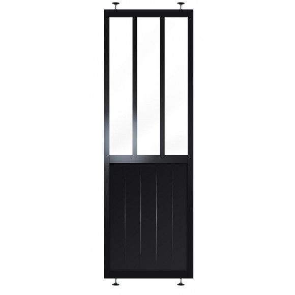 Cloison Fashion en kit coloris noir 240x80x4cm