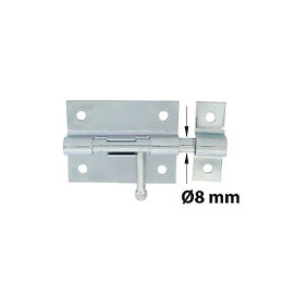 Verrou de box porte-cadenas avec gâche noir