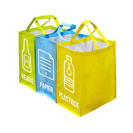 Lot sacs de tri sélectif 3 x 40L