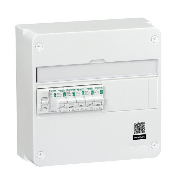 Tableau pré-câblé 1 rangée 13 modules Resi9