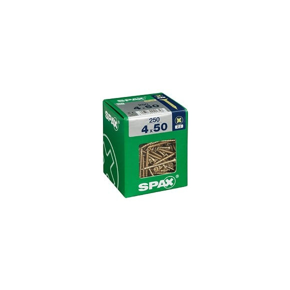 Lot De 250 Vis Acier Tête Fraisée Pozidriv Spax, Diam.4 Mm X L.50 Mm