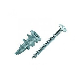 Lot De 25 Chevilles Et Vis À Visser Vix Red Head, Diam.12 X L.30 Mm