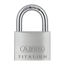 Cadenas à clé Titalium 727-50mm, 2 clés réversible