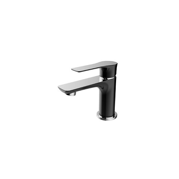 Lover mitigeur lavabo noir chromé