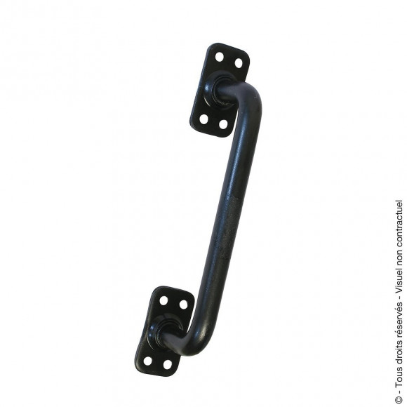 Poignée de tirage portail droite noir