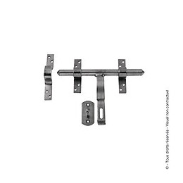 Verrou vervelle avec gâche d.14mm zingué