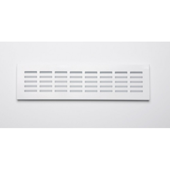 Grille d'aération aluminium mat à encastrer 8x30cm