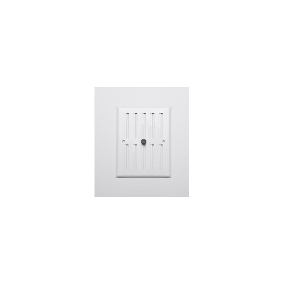 Grille d'aération  alu blanc à visser entrée d'air réglable 17x13