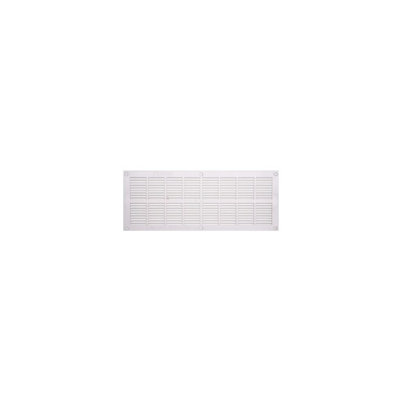 Grille d'aération ABS blanc à visser 13cm x33,7