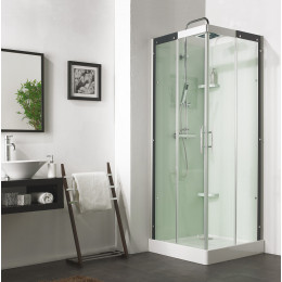 Cabine de douche carré 80x80 Flotille coulissante thermostatique