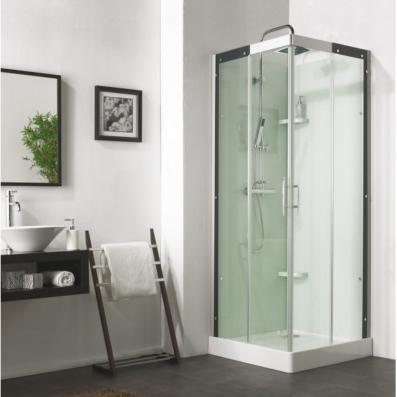 Cabine de douche carré 80x80 Flotille coulissante thermostatique