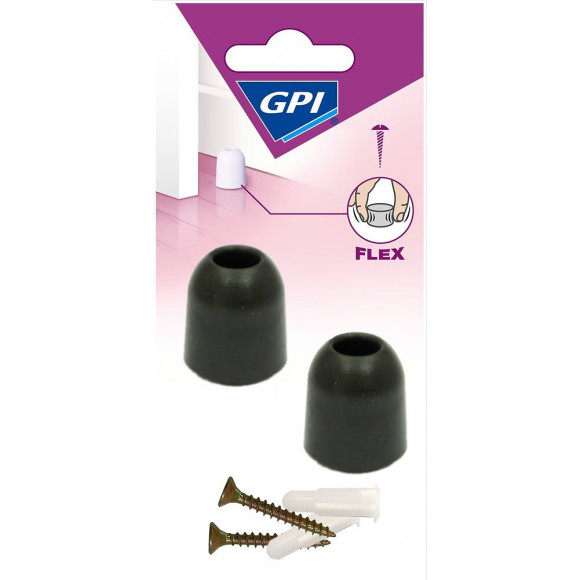 Butée Souple Noir D.29 mm x2