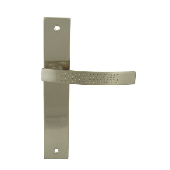 Poignée sur plaqué sans trou Henri L nickel mat entraxe 195mm