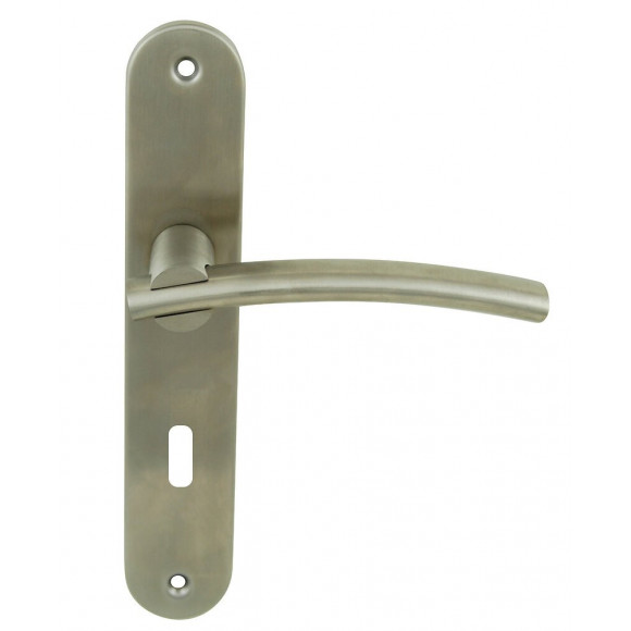 Ensemble poignée de porte bagneux trou serrure entraxe 195mm