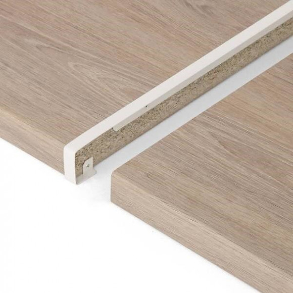 Profilalu jonction droite rayon 3-5 Ep.38xL.670mm blanc