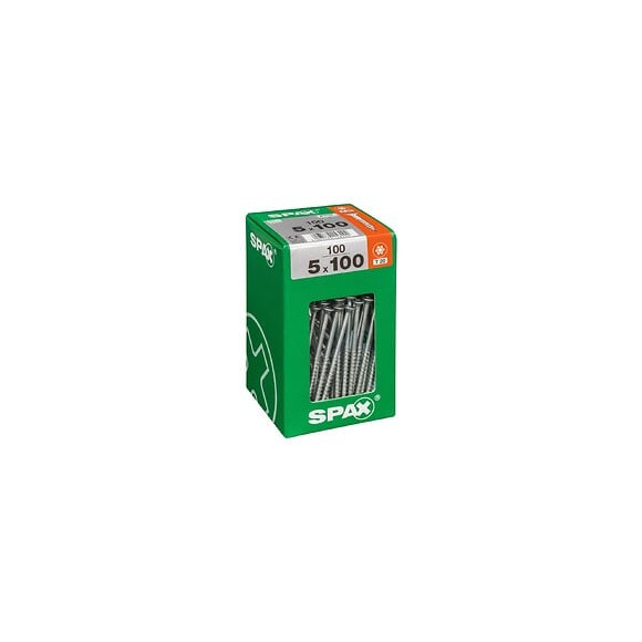 Lot De 100 Vis Acier Tête Fraisée Torx Spax, Diam.5 Mm X L.100 Mm