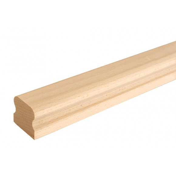 Rampe hêtre 45x45mm - Longueur 3m