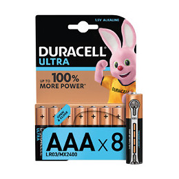 8 Piles Alcalines ULTRA type AAA - LR03