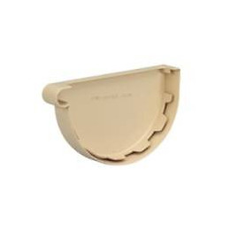 Fond de profile symétrique gouttière PVC demi-ronde 25 couleur sable