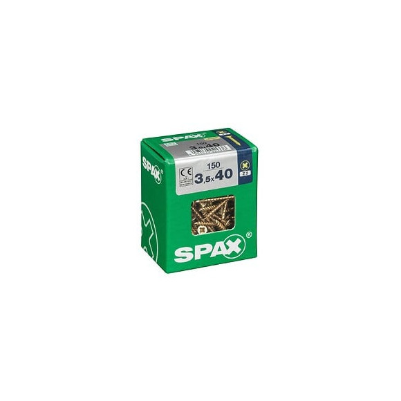 Lot De 150 Vis Acier Tête Fraisée Pozidriv Spax, Diam.3.5 Mm X L.40 Mm