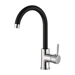 mitigeur evier ilo bicolor chrome noir boite