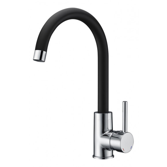 mitigeur evier ilo bicolor chrome noir boite