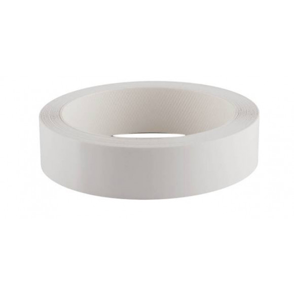 Chant mélaminé thermocollant 23mmx5ml blanc mat