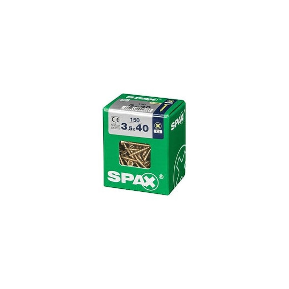 Lot De 150 Vis Acier Tête Fraisée Pozidriv Spax, Diam.3.5 Mm X L.40 Mm