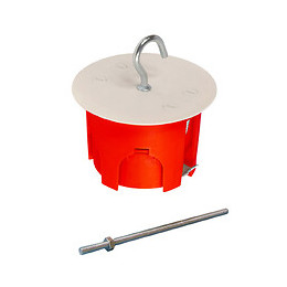 Boite point de centre cloison sèche diamètre 67mm tige filetée