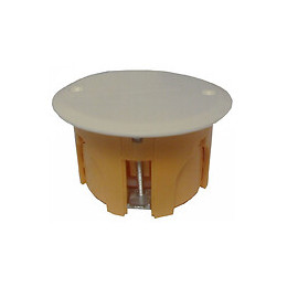 Boite dérivation cloison sèche avec couvercle diamètre 65mm