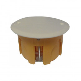 Boite dérivation cloison sèche avec couvercle diamètre 65mm