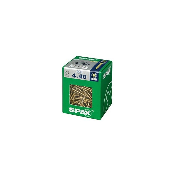 Lot De 400 Vis Acier Tête Fraisée Pozidriv Spax, Diam.4 Mm X L.40 Mm