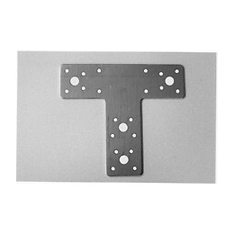 Platine d'assemblage galvanisée sendzimir 160x142x45mm