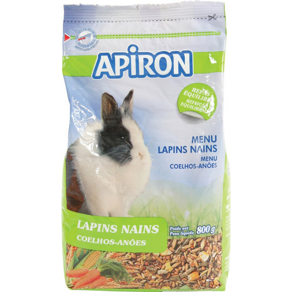 Menu pour lapin nain 800gr APIRON