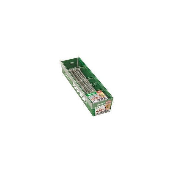 Lot De 20 Vis Acier Tête Fraisée Bombée Torx Spax, Diam.6 Mm X L.180 Mm