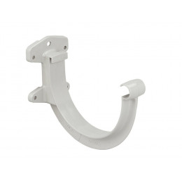 Crochet bandeau gouttière PVC demi-ronde 25 couleur gris clair