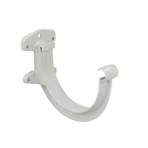 Crochet bandeau gouttière PVC demi-ronde 25 couleur gris clair